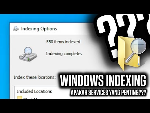 Windows Indexing - Apa itu dan Emangnya Harus Dinonaktifkan???