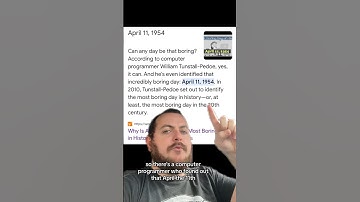 The most boring day in history