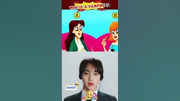 WHO IS A VAMPIRE ? #shorts #quiztime #challenge #quzi #riddles