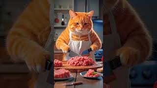 Chubby Orange Cat Becomes Masterchef Roma Studios