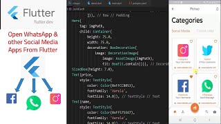 How to Open WhatsApp and other social media apps in Flutter screenshot 1