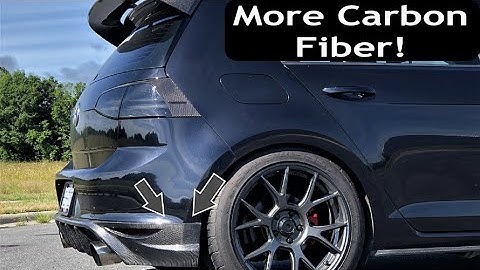 ECS Carbon Fiber Diffuser for the VW MK7 GTI! Golf R Diffuser Conversion!