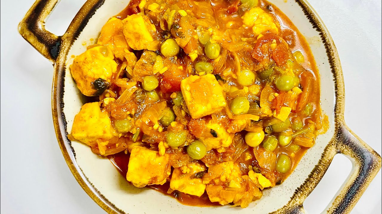Paneer matter masala recipe/green peas paneer masala YouTube