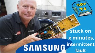 Samsung washing machine stuck on program? Fixing intermittent fault & PCB (Printed Circuit Board)