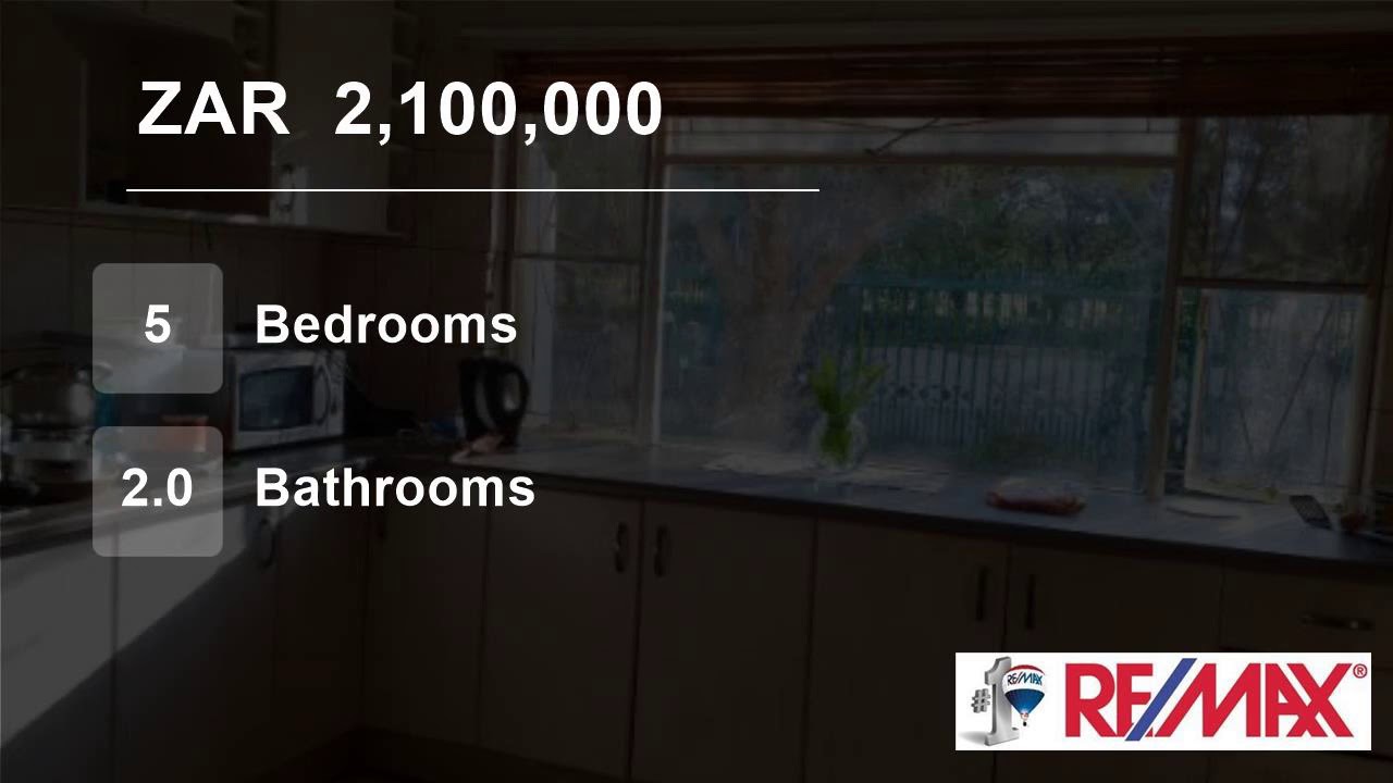 5 Bedroom House For Sale in Park West, Bloemfontein, Free State, South