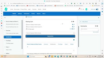 How to Add a Sharing Cart to Your Course in Moodle