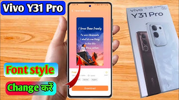 how to change font style in vivo y31 pro | vivo y31 pro font style change 