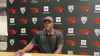 Information Oregon State head coach JaMarcus Shephard on Beavers road win at UTEP Update
