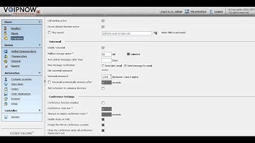Voicemail Setup for a Phone Terminal Extension in VoipNow