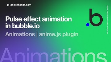 Pulsating animation in bubble.io with no code! | Animations | Morph Plugin tutorial by ADD-X
