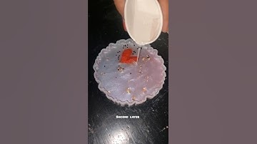 Trying resin art for the first time ✨#shorts #resinart #coaster