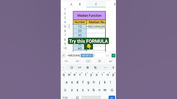 #MedianFunction #Excel #ExcelShorts #ExcelFormulas #ExcelFunctions #ExcelTips #ExcelTutorial #excel