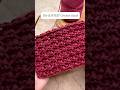Only two stitches… and it feels like velvet 🤎 (Granite Stitch Tutorial)