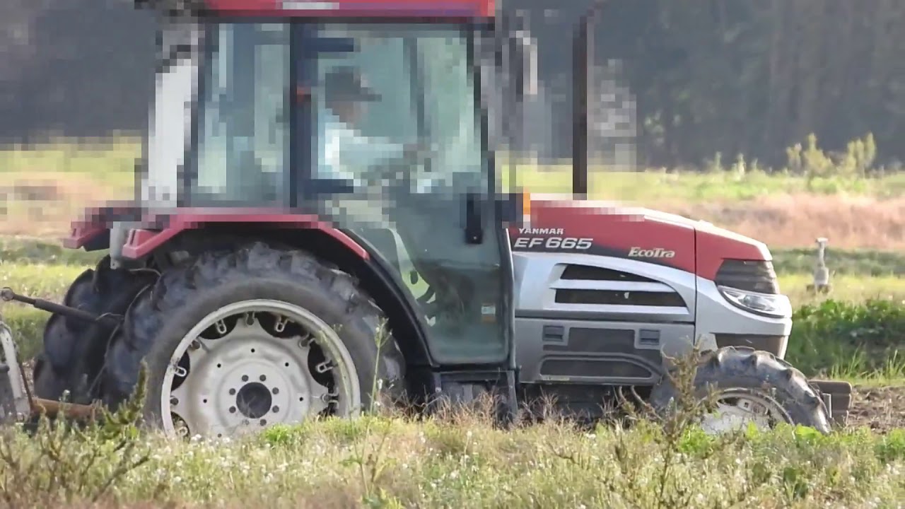 ヤンマーエコトラEF665型トラクター 農村風景2018年 - YouTube