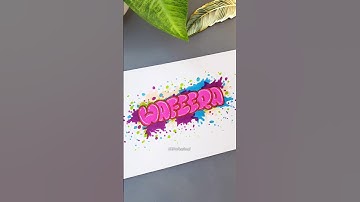 Bubble Letters Name! #art #tutorial #howto #shorts