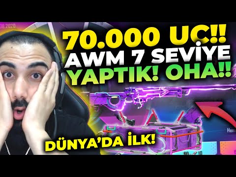 DÜNYADA İLK!! 😮 70.000 UC HARCADIK NEON AWM 7 SEVİYE YAPTIK!! | PUBG MOBILE