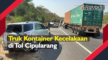 Video Truk Kontainer Kecelakaan di Tol Cipularang, 2 Orang Tewas