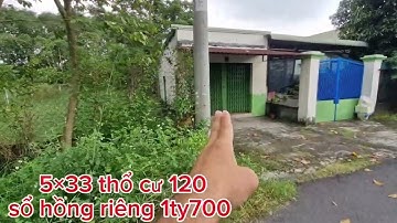 C269 a hiếu gửi bán đất 5×33 thổ cư 120m ,ql22 vào 200m xã tân thông hội huyện củ chi tphcm
