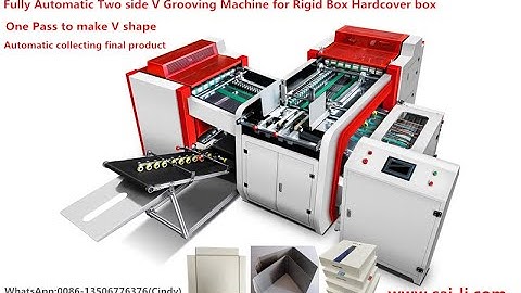 Rigid Box Cardboard V Cutting Grooving Machine