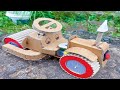 Amazing racing cardboard car making idea  cardboard car with dc motor h3m