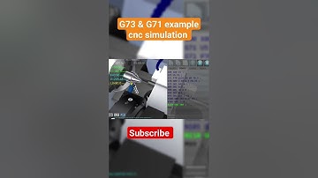 G73 & G71 example cnc simulation 🔥🔥#cnc #cncsimulation #cncprogramming #viral #viralshorts #turning