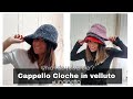 Cappello Cloche in Velluto #cloche #velluto #uncinetto