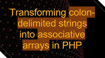 Transforming colon-delimited strings into associative arrays in PHP