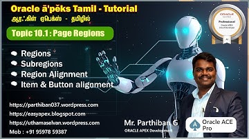 Topic 10.1 Page Regions & Sub Regions Complete Tutorial | Region Layout, Items & Buttons