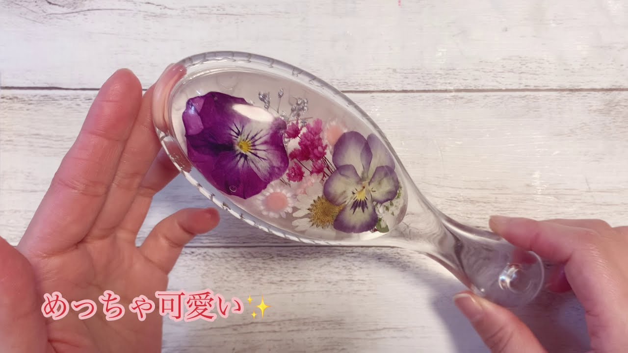 専用】職人手作り くし 天然羊角 櫛 天然物 蘭花 天然素材 花装飾