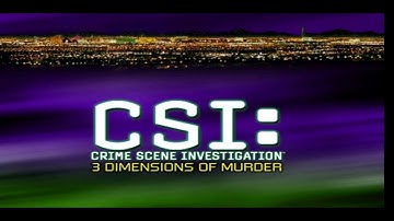 CSI 3 Dimensions of murder Gameplay