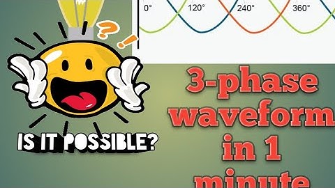 3-phase waveform, Simple way to draw three phase waveform