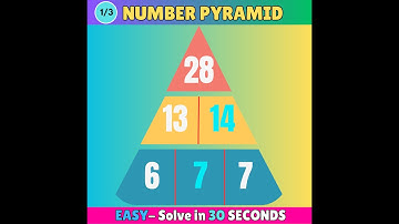 Sharpen Your Brain! 🧠 Easy Number Pyramid Puzzle Challenge Awaits You - Can You Crack It?