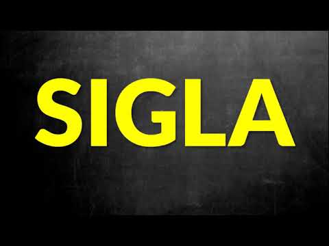 📌O que é SIGLA? [Prof. Alda]