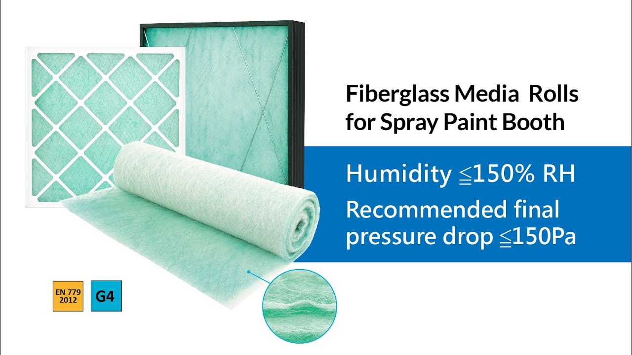Fiberglass Filter Media Rolls & Pads for Spray Paint Booth YouTube