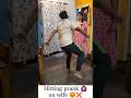 Hitting prank 🙆♀️ on wife 😡❌ #shorts #trending #comedy #funny #husbandwife #food #thefunfamily