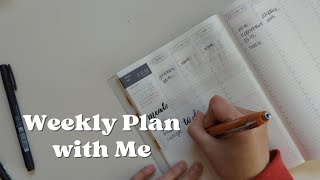 weekly plan with me Hobonichi cousin minimal planner minimalist planner Nicole Makes Plans