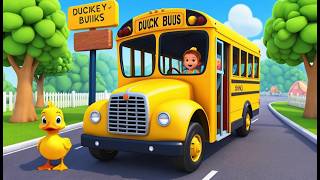 Mama Duck’s School Bus Adventure | Funny and Fun Kids Nursery Rhyme Animation