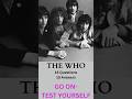The Who Pub Quiz Trivia #thewho#thewhotrivia#pubquiz