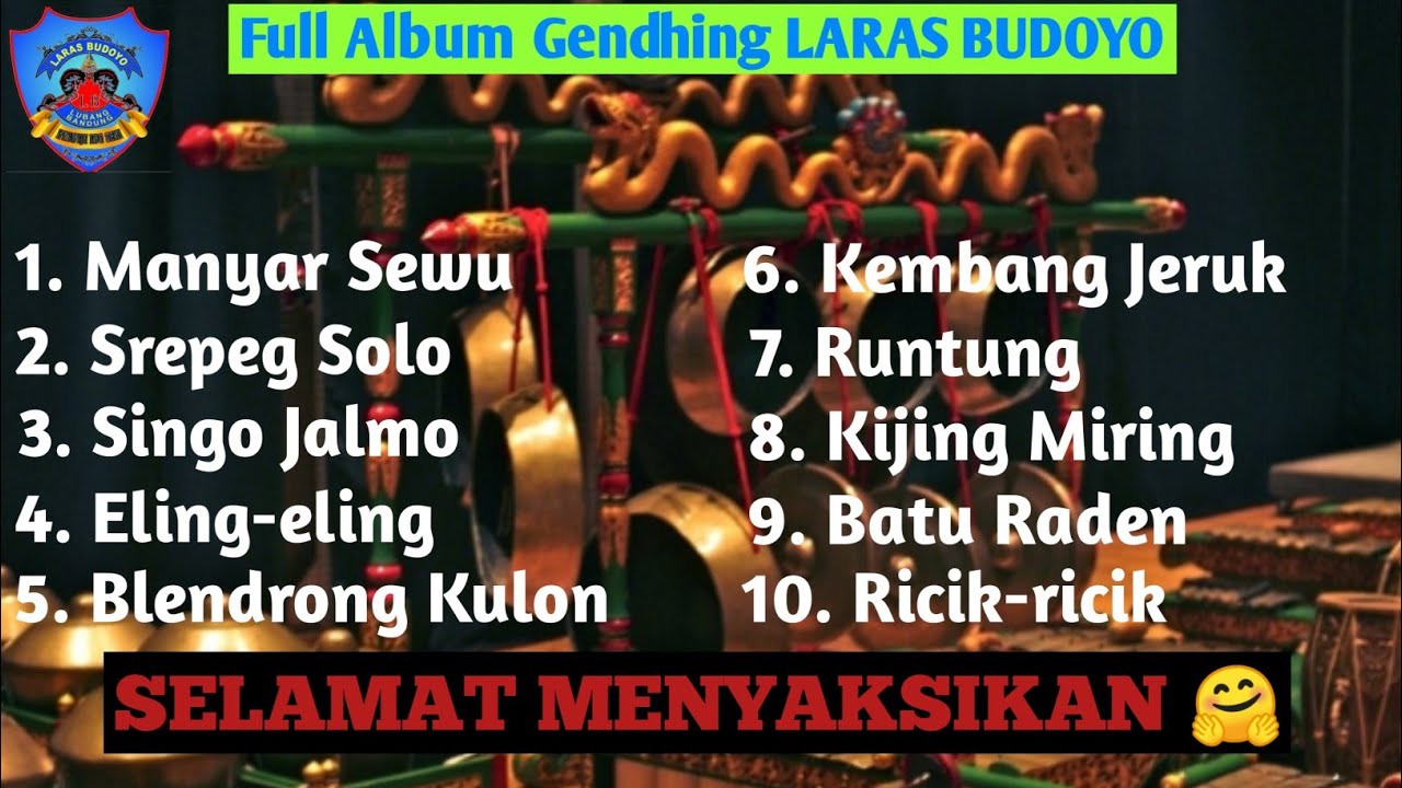 LARAS BUDOYO|| GENDHINGAN FULL ALBUM VERSI SINDEN SUTIYEM