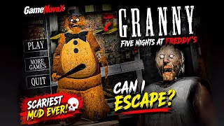 Granny Five Nights at Freddy's Mod Gameplay | Abegi Texture Pack | Scariest Horror Escape Ever! 