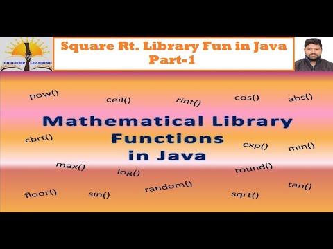 Library Function in Java | Java Library/Pre Defined Function | Square Root Program in Java | Part-1