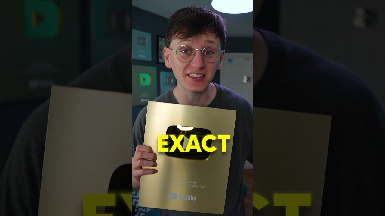 The new gold play button