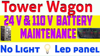 Tower wagon 24v &amp; 110 v battery maintenance 