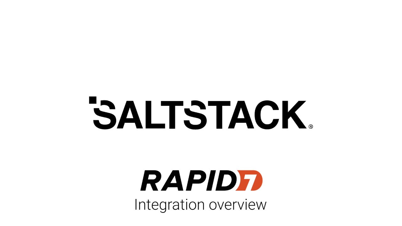SaltStack Rapid7 Integration Overview - YouTube