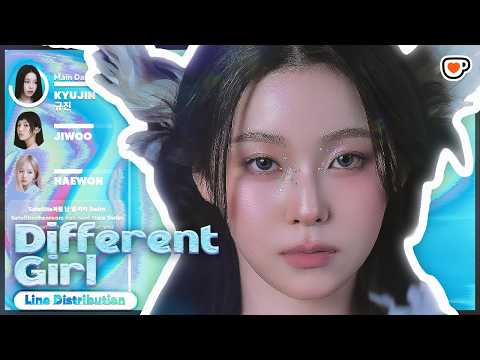 Different Girl - NMIXX (Vertical Line Distribution + Color Coded Karaoke Lyrics) KO-FI