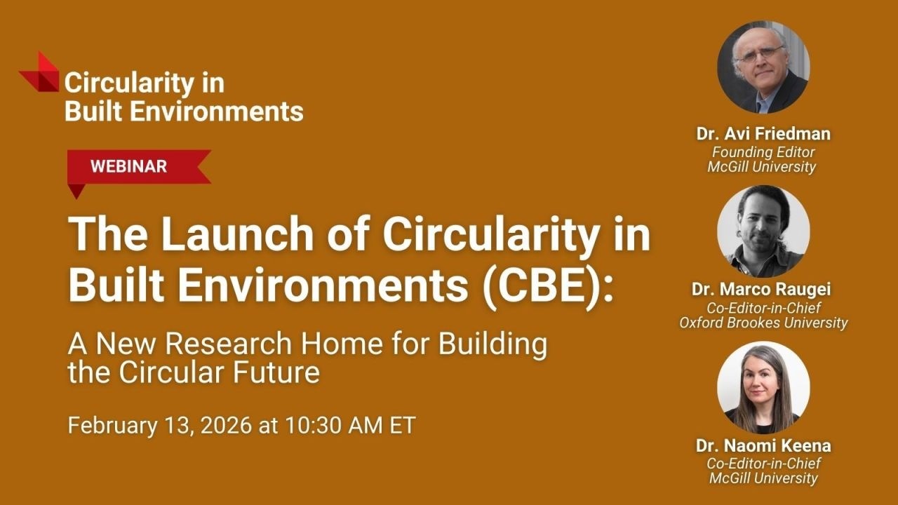 The Launch of Circularity in Built Environments (CBE)