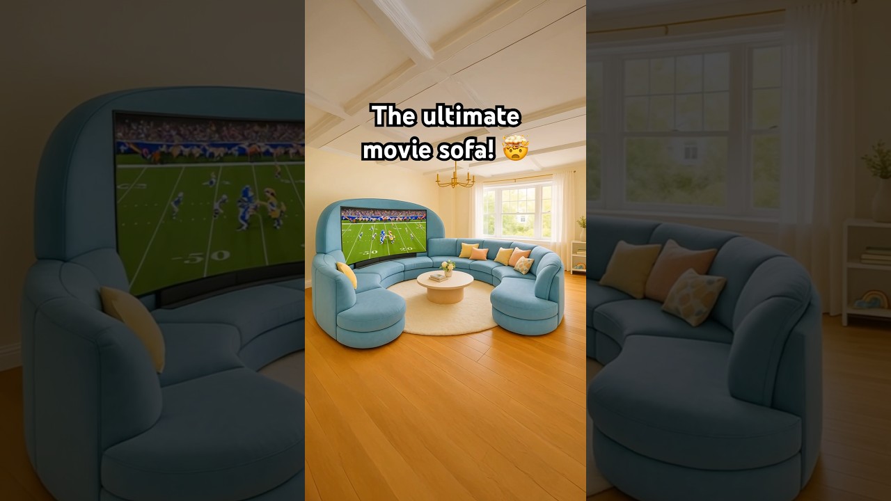 These circular TV sofas look absolutely awesome! 🤯🤯