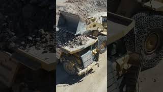 Aerial View Of Huge Caterpillar 994 Wheel Loader - #Short