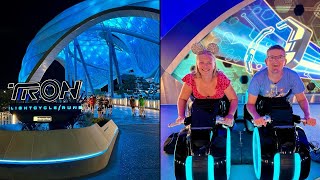 TRON Lightcycle Run FIRST RIDE & Review  Magic Kingdom  Walt Disney World