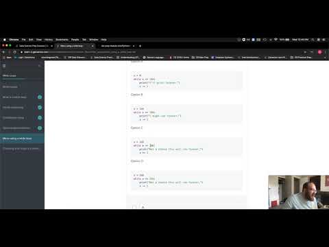While Loops - Menu using a while loop - Challenge #1